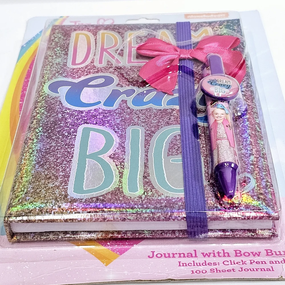 Jojo Girls Dream Journal Diary Set Iridescent Holographic Psychedelic Rainbow